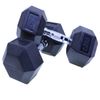 دمبل بدنسازی شش ضلعی هنگدا مدل Rubber1706 وزن 20 کیلوگرم بسته 2 عددی