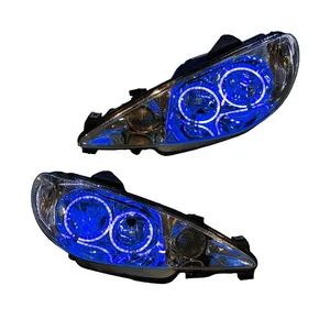 چراغ جلو خودرو مدل حلقه 3D-Be مناسب برای پژو 206 بسته دو عددی