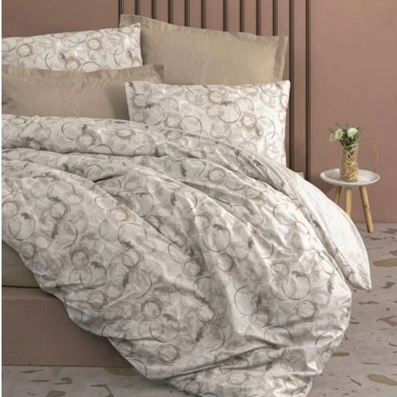 سرویس روتختی کاتن باکس مدل Minimal Moil Bej یک نفره 3 تکه