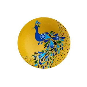 بشقاب دیوارکوب سفالی طرح چشم نظر کد 20