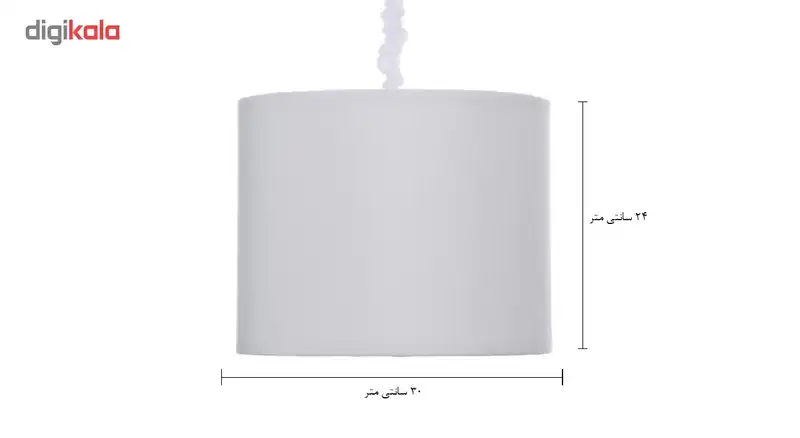 لوستر تابنده مدل ارکیده طرح استوانه ای