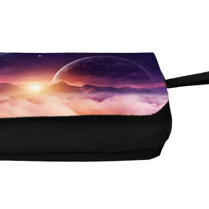 جامدادی طرح کهکشان و ماه و زمین مدل دو زیپ کد 51