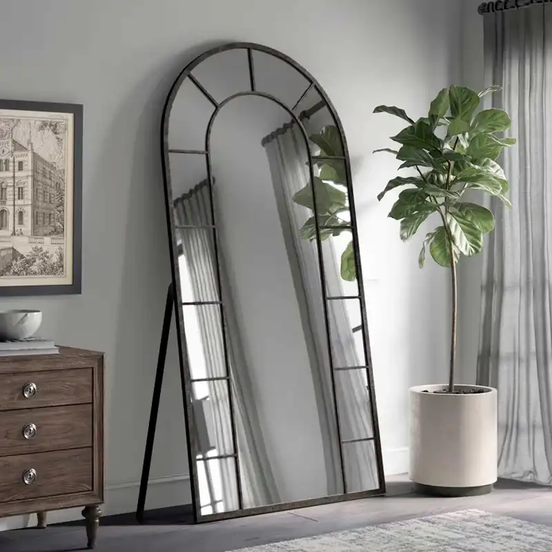 آینه مدل پایه دار فلزی طرح تاج F-180-70