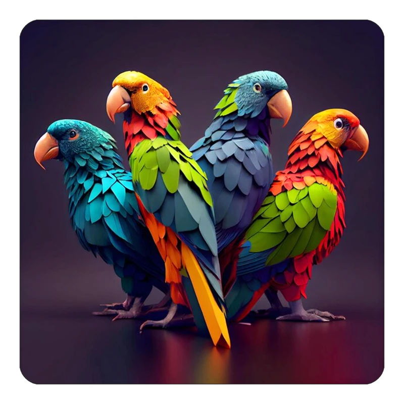 مگنت کاکتی طرح حیوانات رنگی مدل mp25945