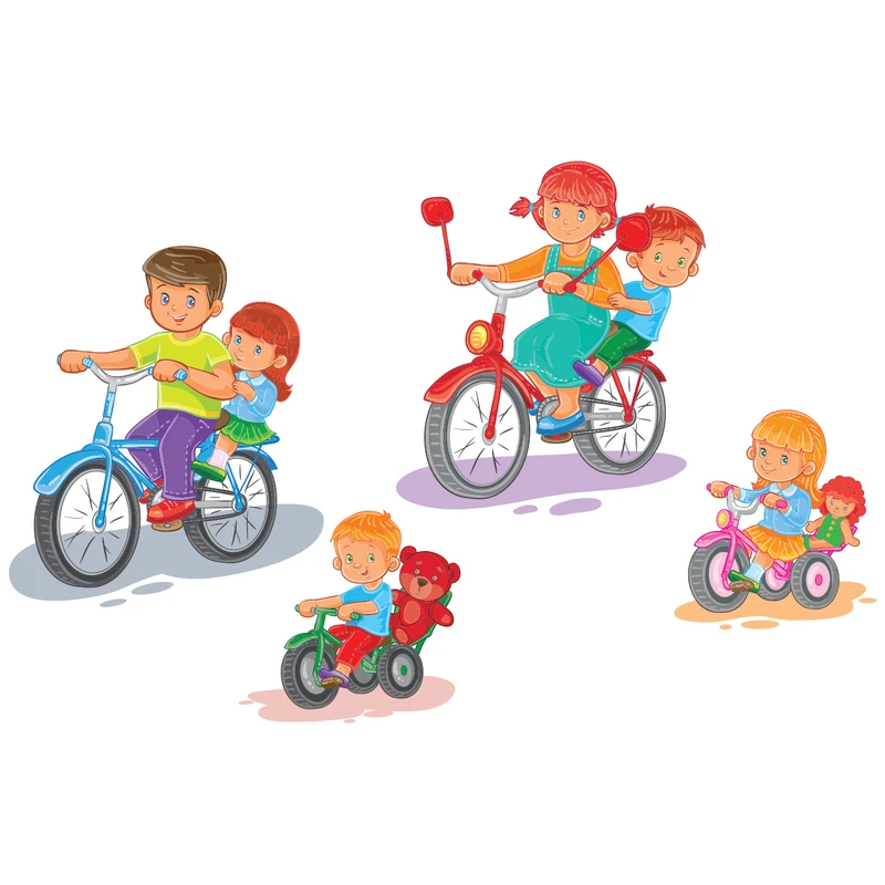 استیکر دیواری سالسو طرح Bicycle Run h.k