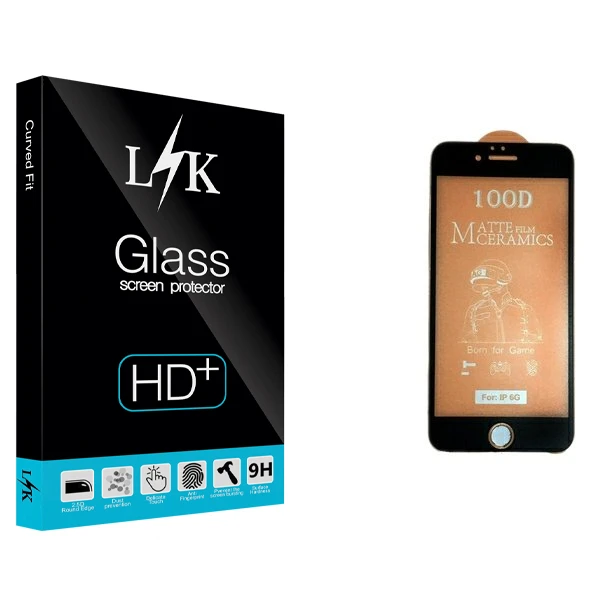 محافظ صفحه نمایش مات ال کی مدل Hard glass مناسب برای گوشی موبایل اپل iphone 6/6S
