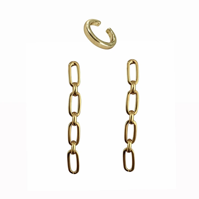 پیرسینگ گوش زنانه مدل 24567 بسته ۳ عددی 