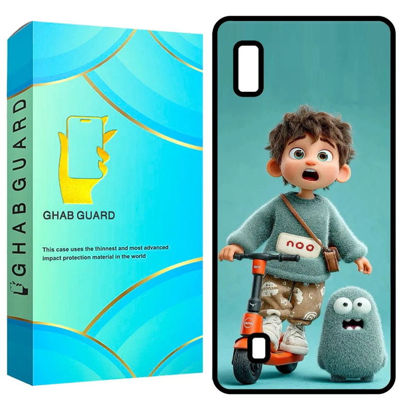 کاور قاب گارد طرح پسر اسکوتر مدل GCHPA10 مناسب برای گوشی موبایل سامسونگ Galaxy A10 / M10