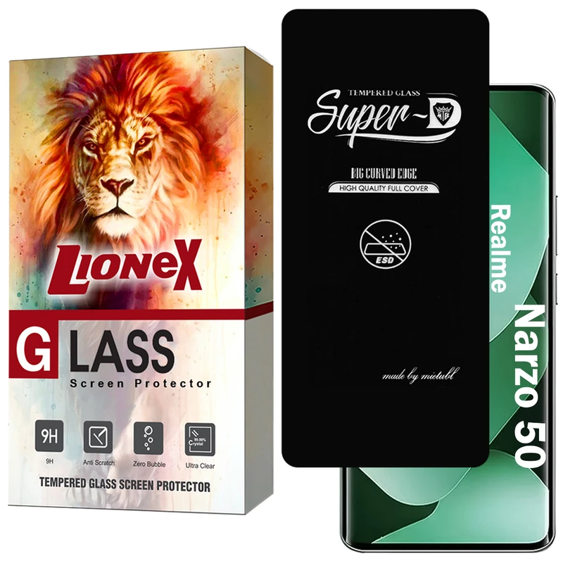 محافظ صفحه نمایش لایونکس مدل SUPERDNL مناسب برای گوشی موبایل ریلمی Narzo 50