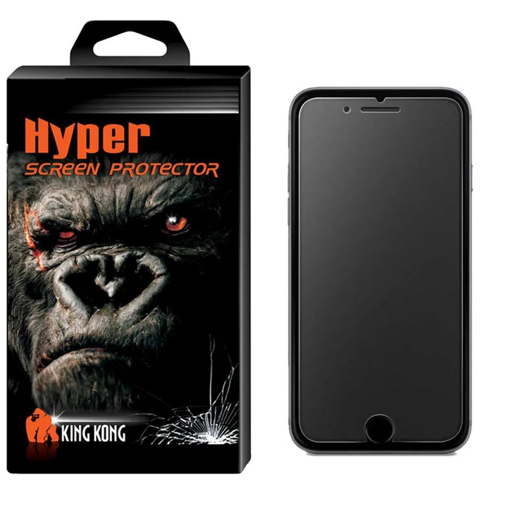 محافظ صفحه نمایش شیشه ای مات کینگ کونگ مدل Hyper Protector مناسب برای گوشی اپل آیفون 6/6S