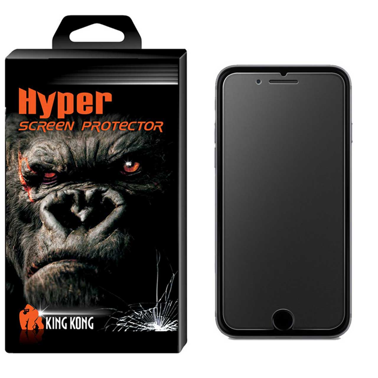 نقد و بررسی محافظ صفحه نمایش شیشه ای مات کینگ کونگ مدل Hyper Protector مناسب برای گوشی اپل آیفون 6/6S توسط خریداران