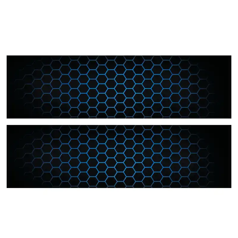 برچسب رکاب خودرو گراسیپا طرح Hexa مدل A03 بسته 2 عددی