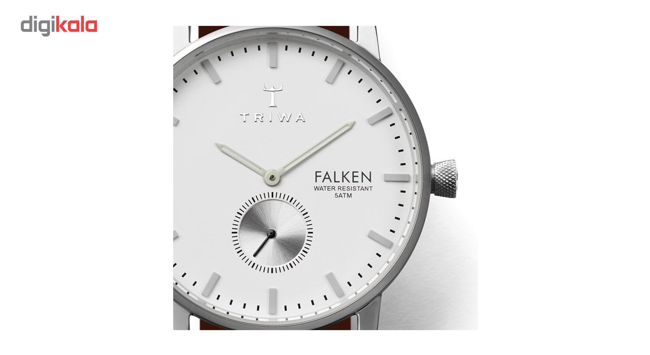 ساعت مچی عقربه ای تریوا مدل Ivory Falken brown classic -  - 3