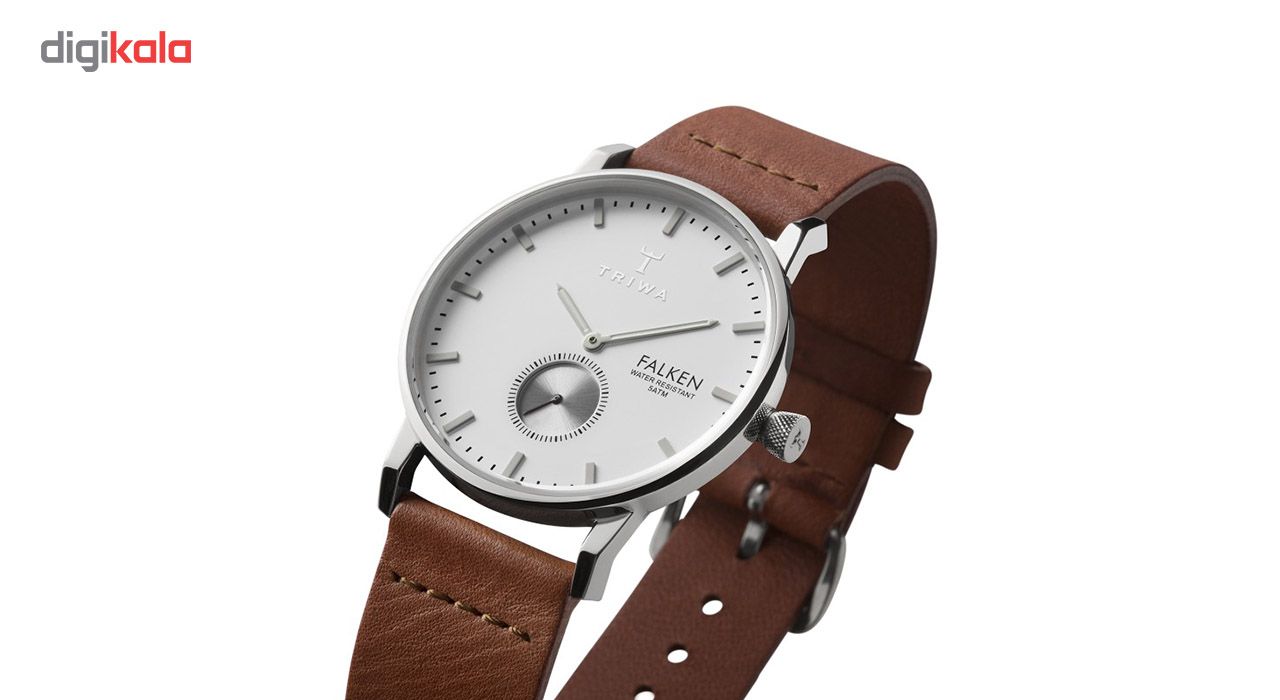 ساعت مچی عقربه ای تریوا مدل Ivory Falken brown classic -  - 5