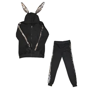 ست سویشرت و شلوارک دخترانه مدل f543