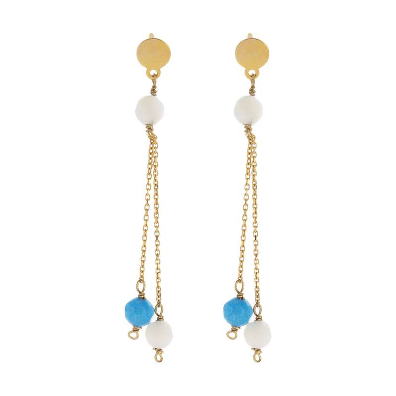 گوشواره طلا 18 عیار دخترانه گرامی گالری مدل E005