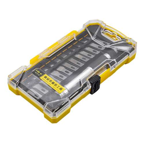 کاتر قلمی تی ان ای مدل فلزی مجموعه 14 عددی