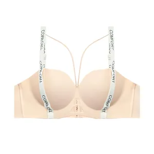 سوتین اسفنجی زنانه مدل لیزری هارنس دار بدون فنر نیم جک کد 390024