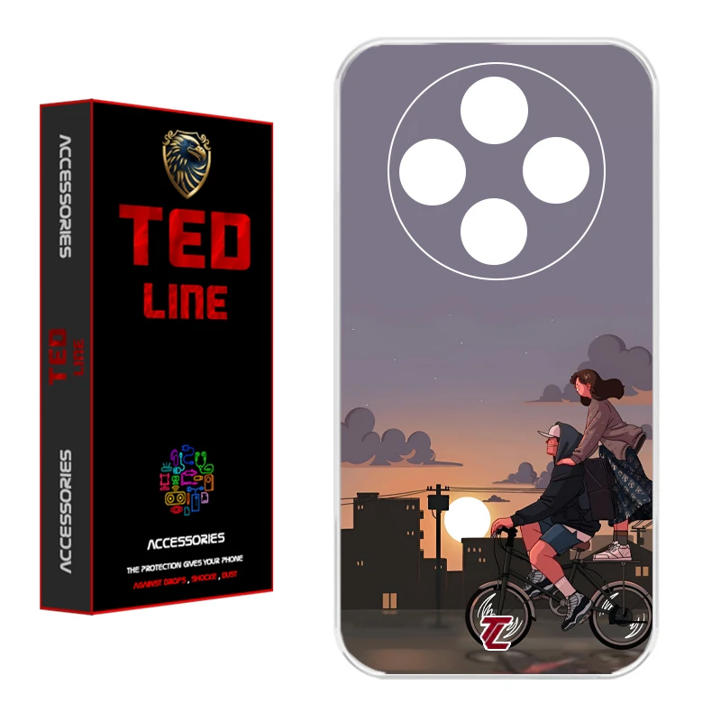 کاور تدلاین طرح عاشقانه کد 1215 مناسب برای گوشی موبایل شیائومی Redmi 14C / Poco C75