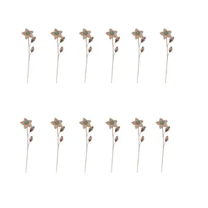 گل فیروزه کوبی مسی کد 555 بسته 12 عددی