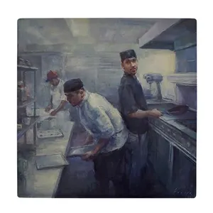 کاشی کارنیلا طرح آشپزخانه رستوران مدل لوحی کد klh1860