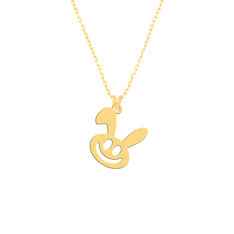 گردنبند طلا 18 عیار زنانه فرشته مدل خرگوش WNLZ-000423