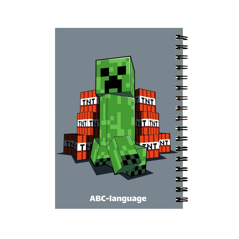 دفتر زبان 60 برگ مدل ماینکرفت کد 0133