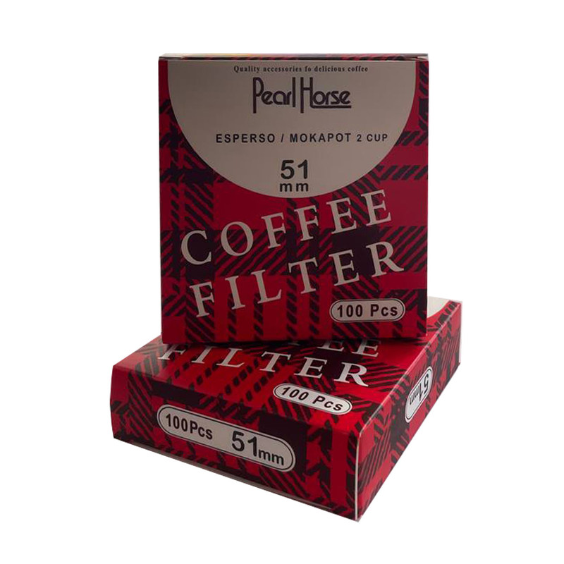 فیلتر قهوه مدل کاغذی اسپرسو  سایز  51  بسته  100  عددی