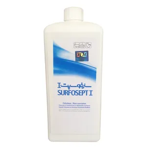 شوینده و ضدعفونی کننده کف و سطوح سرویس و آشپزخانه رضاراد مدل سارفوسپت یک 1 لیتری