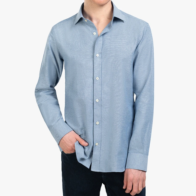 پیراهن آستین بلند یقه کراواتی مردانه ام کی مدل 1891