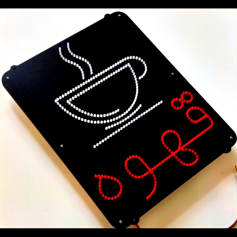 تابلو ال ای دی میشانه مدل قهوه فنجان کد BEHSAN_42cm