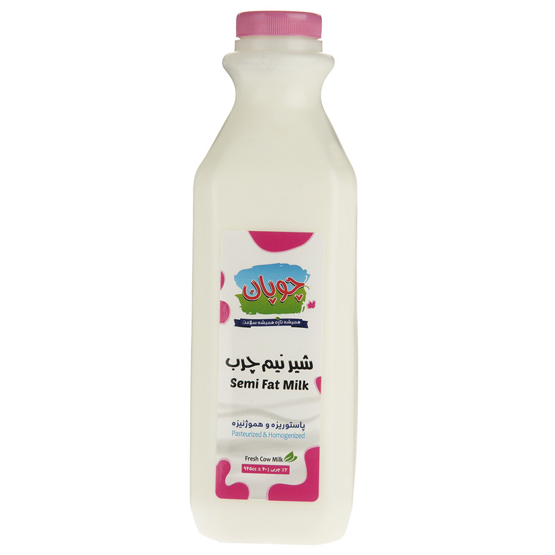 شیر نیم چرب چوپان حجم 0.945 لیتر