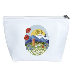 کیف لوازم آرایش دخترانه خندالو مدل Relax Explore Enjoy کد H1048