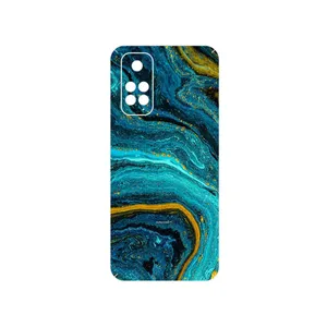 MAHOOT Turquoise marblewith golden streaks Cover Sticker for Xiaomi Redmi Note 11