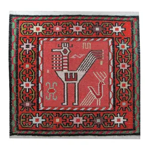 زیر تلفنی گلیم دستبافت مدل ورنی بافی کد 5017