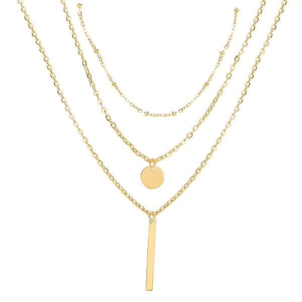 گردنبند زنانه مدل سکه ای مجموعه 3 عددی گردنبند زنانه مدل سکه ای مجموعه 3 عددی