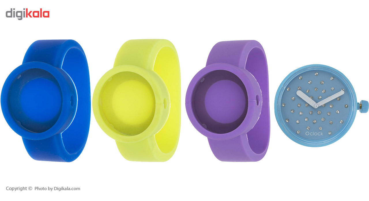 ساعت مچی عقربه ای زنانه اوکلاک مدل Crystal Blu Acqua