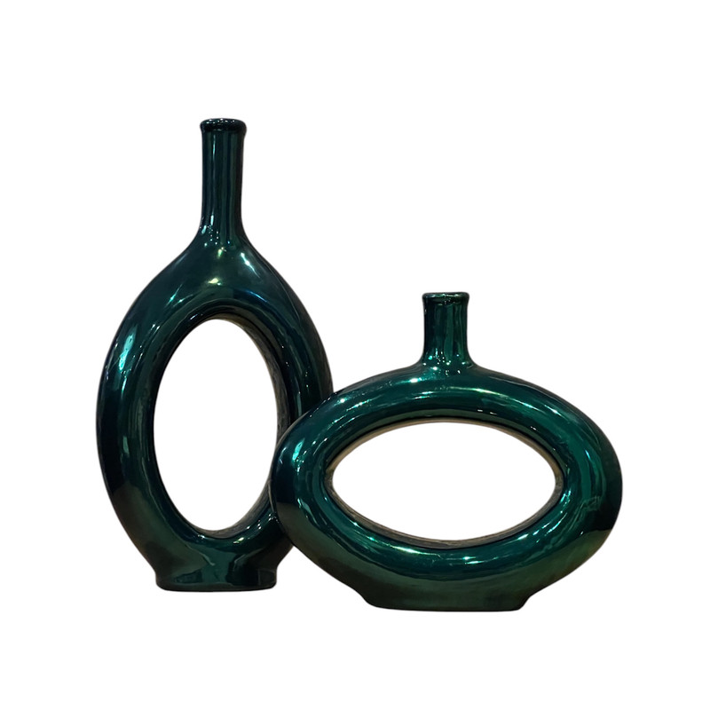 گلدان دکوری مدل دژاوو کد A1005 مجموعه دو عددی