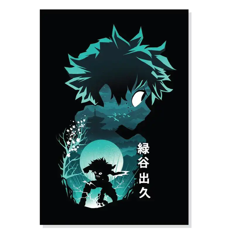 پوستر طرح انیمه آکادمی قهرمانانه من قهرمان دکو مدل M0286 M0286 My Hero Academia Anime Hero Deku Chassis Panel