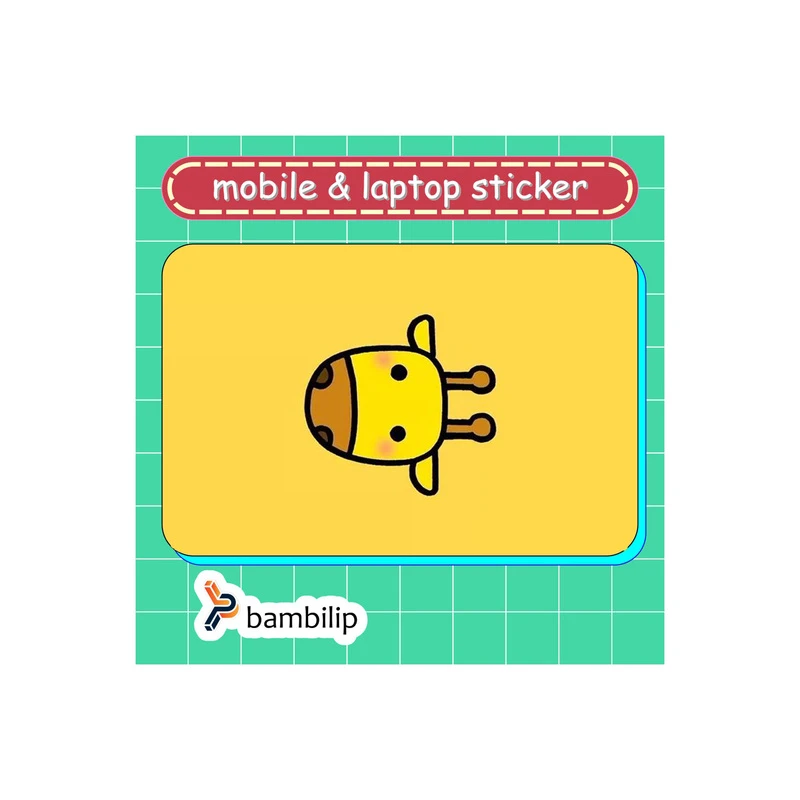 استیکر بامبیلیپ مدل کارت عابر طرح سر زرافه کد 0299930