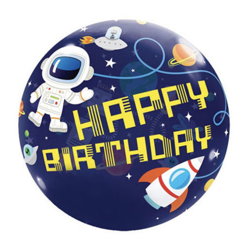 بادکنک فویلی پارتی لند تهران مدل کهکشان فضایی happy birthday کد 1118