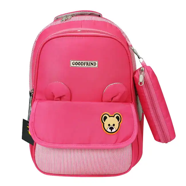 کوله پشتی مدل  خرسی کد B56R به همراه جامدادی