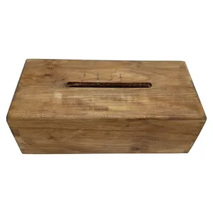جعبه دستمال کاغذی مدل چوب چنار کد 03