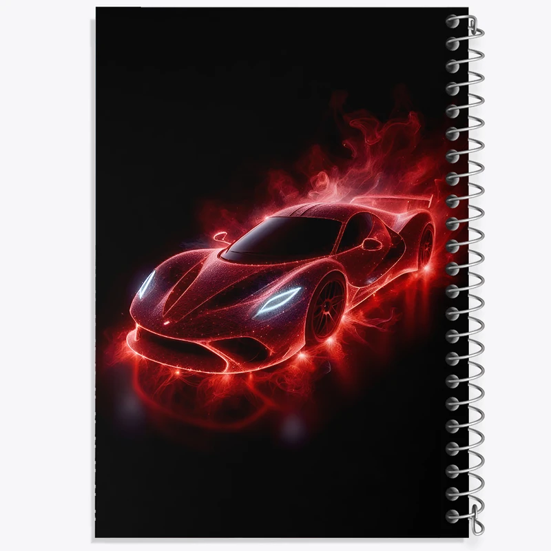 دفتر مشق 50 برگ خندالو طرح ماشین اسپرت کد F6212