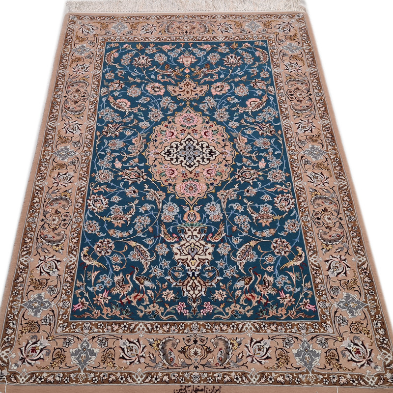 فرش دستبافت دو متری اصفهان آبتین کد 851