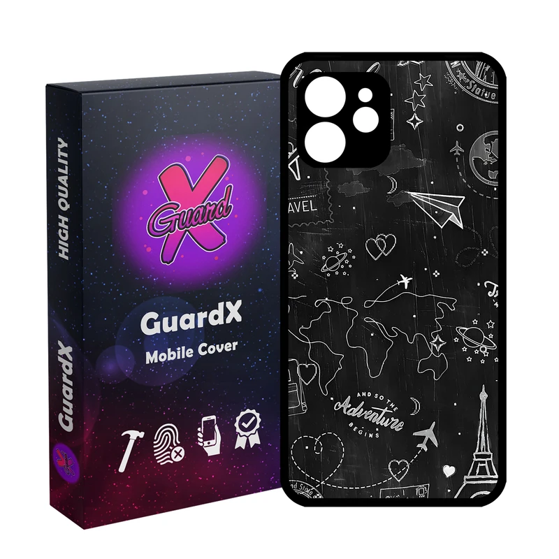 کاور گارد ایکس طرح سفر مدل Glass10778 مناسب برای گوشی موبایل اپل iPhone 12