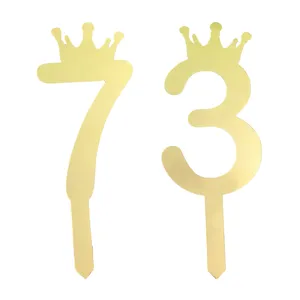 تاپر کیک هانستو مدل عدد 73 کد TPN73 بسته 2 عددی