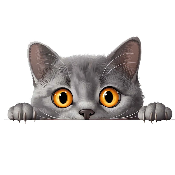 استیکر پارچه و لباس پاد آفرین طرح گربه کد 1889