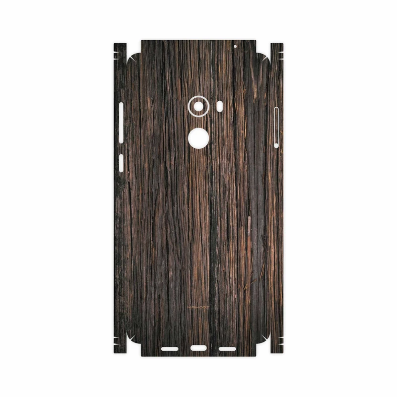 برچسب پوششی ماهوت مدل Burned-Wood-FullSkin مناسب برای گوشی موبایل شیائومی Mi Mix 2
