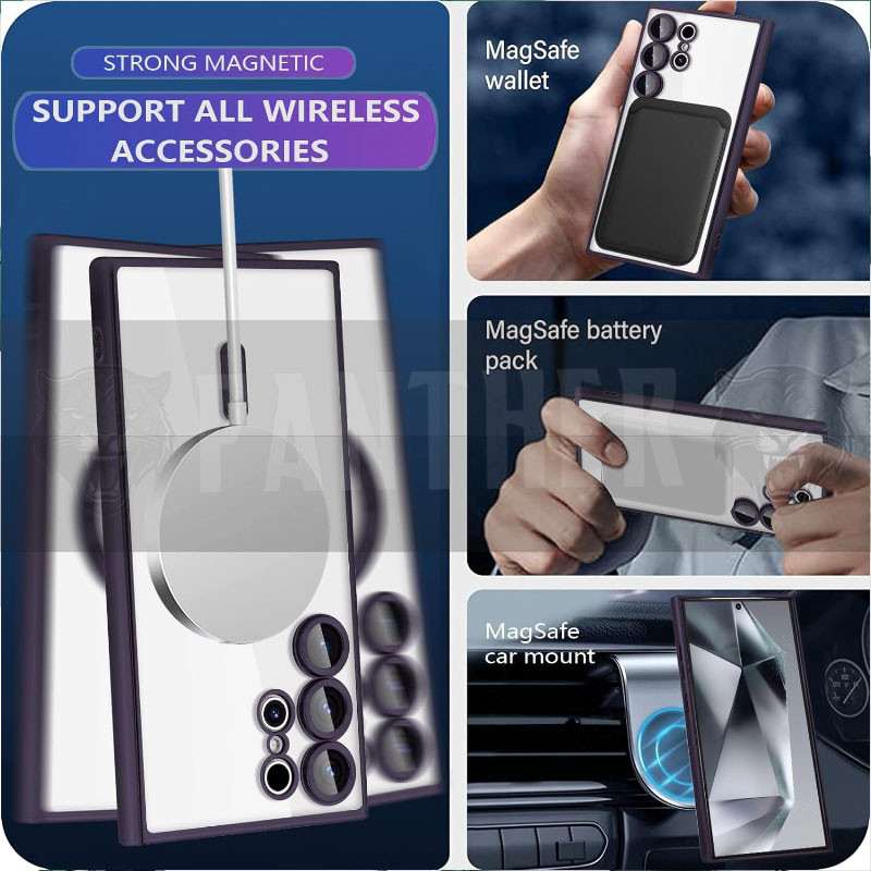 خرید و قیمت کاور پنتر مدل Magsafe Color With Lens  مناسب برای گوشی موبایل سامسونگ Galaxy S24 Ultra 